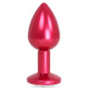 Kiotos Plug Bijou Anal Alu Gem Light 6 x 2.8 cm Rouge